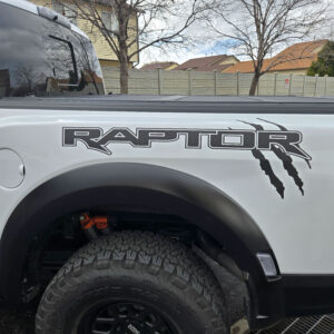 2021-2025 Ford Raptor Bed Graphics W/ Slash - Pair