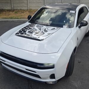 Fits 2024-Present Charger Hood Decal Honey With Scatpack Logo Graphic Sticker Decal