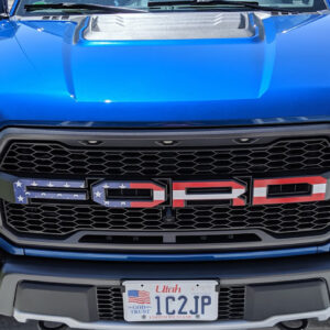 2017-2020 Ford Raptor American Flag Grille Letter Decals