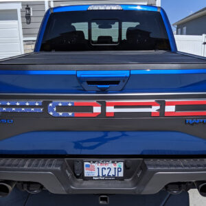2017-2020 Ford Raptor American Flag Tailgate Letter Decals