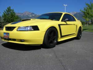 Casey's Yellow GT slanted view