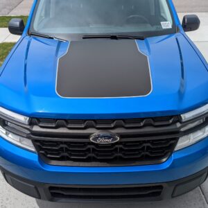 2022-2025 Ford® Maverick Hood Stripe Decal w/ Pinstripe