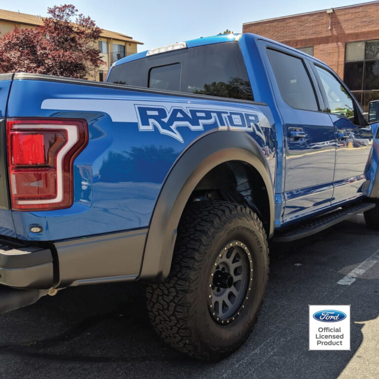 2017-2020 Ford Raptor Factory Style Bed Graphics - Rocky Mountain Graphics