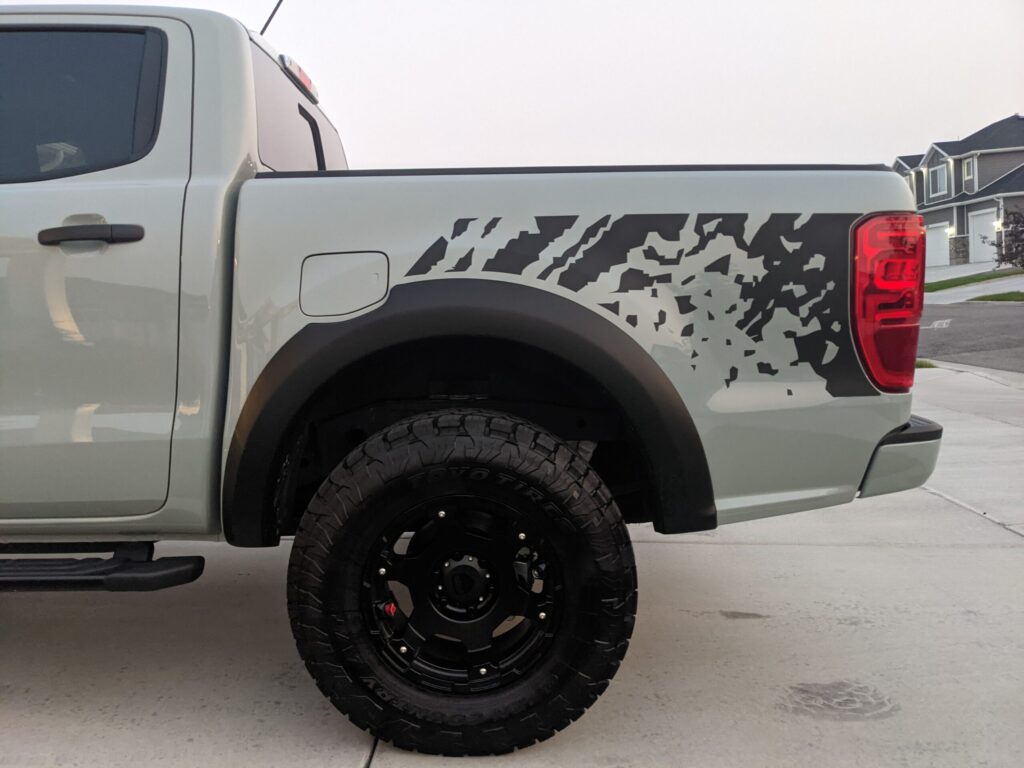 2019-2023 Ford Ranger Digital Splash Mud Bed Graphics - Rocky Mountain ...
