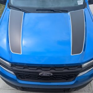 2022-2025 Ford® Maverick Dual Hood Stripe Decal w/ Pinstripe