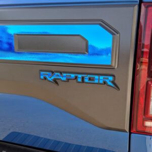 2017-2020 Ford Raptor Colored Chrome Raptor Inlay Decal