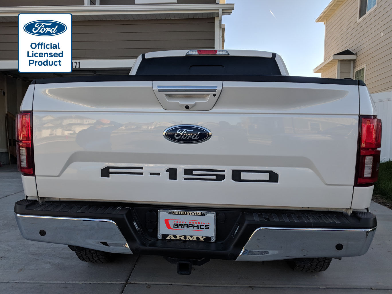 thumbnail image 2 of Weatherproof Vinyl Tailgate Letter Inserts For 2018-2020 Ford F150 - Graphic Decal 2 of 4