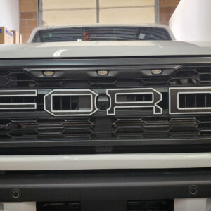2022-2025 Ford Bronco Raptor Grille Letter Outlines - vinyl decals