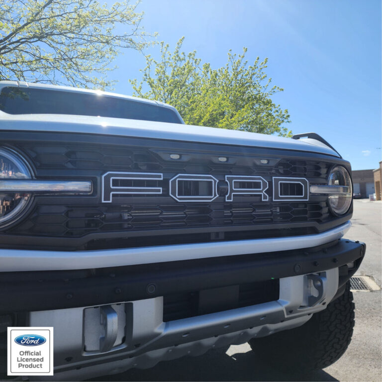 2022-2025 Ford Bronco Raptor Grille Letter Outlines - vinyl decals ...
