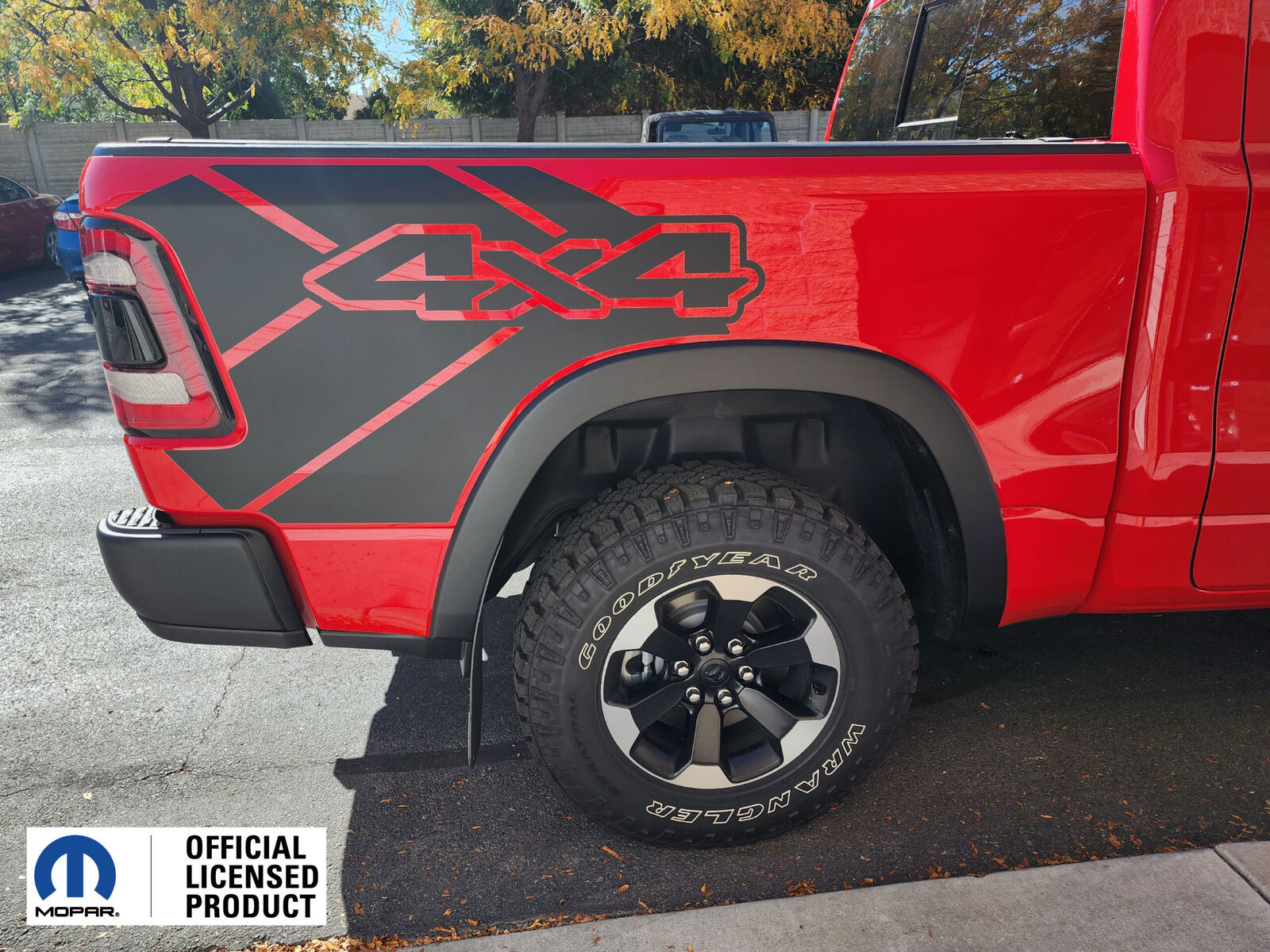 OEM Mopar Warlock Bed Side Decals For 2018-2024 Dodge Ram 1500 Classic - Black