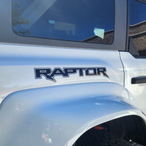 2022-2025 Ford Bronco Raptor Rear Side Raptor- Comes In Pair Vinyl Decal