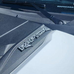 2022-2025 Ford Bronco Raptor Hood Cowl Overlay vinyl decals - set of 2